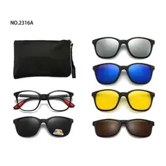 GENERICO - Gafas 6 En 1 Lentes Magnéticos Filtro Uv 400 Hombre