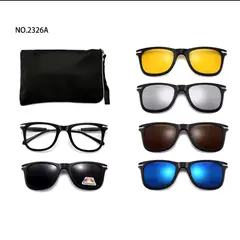 GENERICO - Gafas 6 En 1 Lentes Magnéticos Filtro Uv 400 Hombre