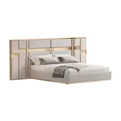 GENERICO - Cama moderna Berlis - King Plz - Beige