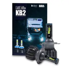 GENERICO - Kit Foco Led KB2 H4 Chip Dob 42w Cooler Gtx Auto Camion