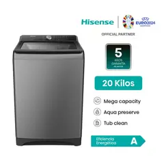 HISENSE - LAVADORA 20kg Carga Superior WT3T2023UT