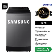 SAMSUNG - Lavadora 13Kg ECOBUBBLE Carga Superior Gris Digital WA13CG5441BD