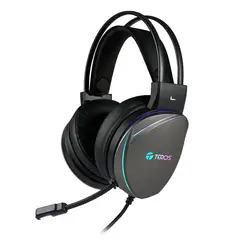 TEROS - Auriculares Gaming TE-8170N micrófono USB Negro RGB