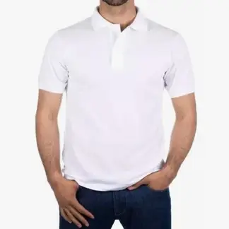 GENERICO - POLO CUELLO CAMISERO MANGA CORTA BLANCO