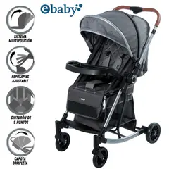 EBABY - Coche Mecedora de Lujo BOUNCY Dark Gray