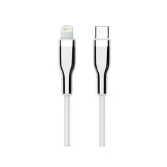 TEROS - Cable USB TE-70212W Tipo C a Lightning 3A 20W Máx blanco