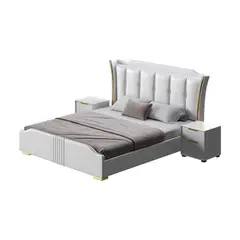 GENERICO - Cama Victoriana - King Plz - Gris claro