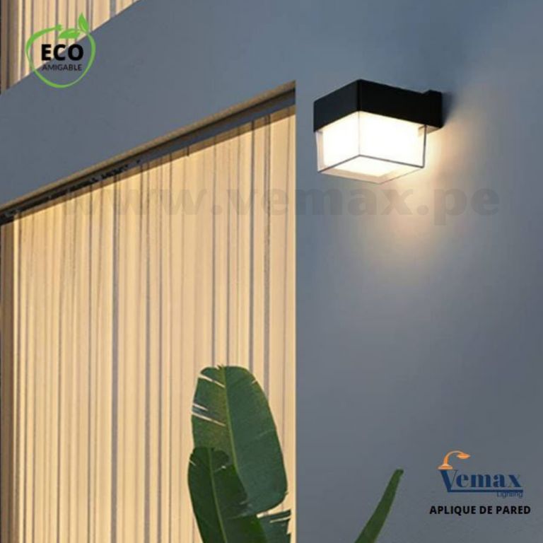 Aplique Black Bright Dawn Luz Cálida