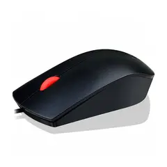 LENOVO - Mouse Essential Optico 1600dpi USB Ergonomico Ambidiestro Negro