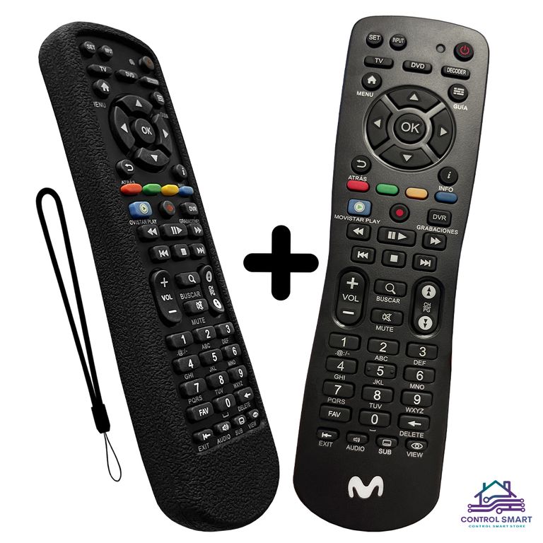 Control Remoto Movistar + Funda de Silicona Resistente y Cómoda