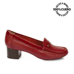 VIALE - Zapato Mocasín Vestir DENI-2514 Cramberry Cuero