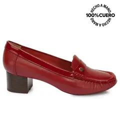 VIALE - Zapato Mocasín Vestir DENI-2514 Cramberry Cuero