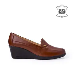 VIALE - Zapato Mocasín Casual LE-2514 Cobre Cuero