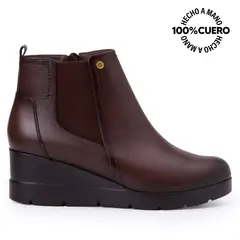 VIALE - Botín Jodhpur Casual LINDA-2516 Africano Cuero