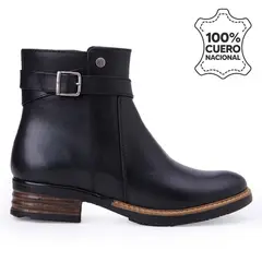 VIALE - Botín Jodhpur Casual RUSSO-2505 Negro Cuero