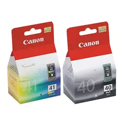 CANON - KIT DE CARTUCHO TINTA PG-40 NEGRO + CL-41 MULTICOLOR ORIGINAL
