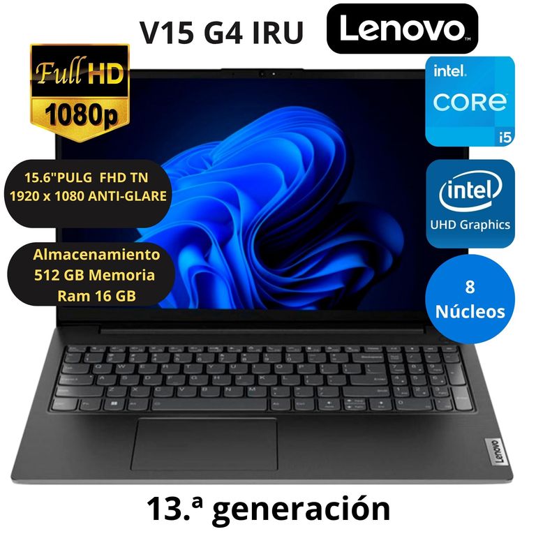 Laptop Intel Core i5 V15 G4 IRU RAM 16GB SSD 512GB 15.6" FHD Windows 11