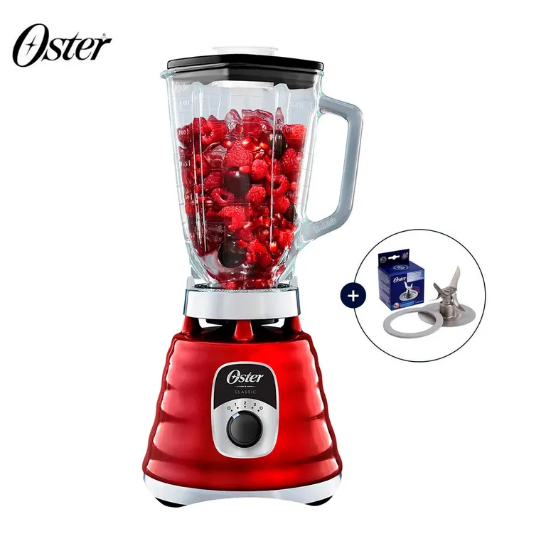 Licuadora Clasica 3 VEL BLST4126R - Rojo + cuchilla