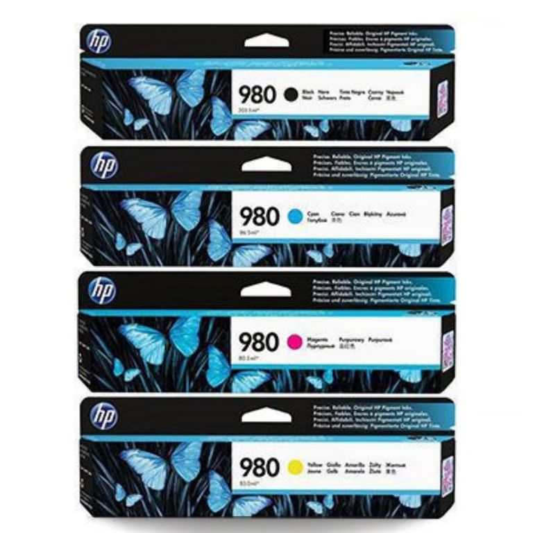 Kit de Tintas 980 Original - BLACK, CIAN, MAGENTA, AMARILLO