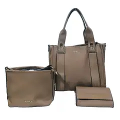 ARDILLA - Cartera de cuero PU, 3 piezas roja OF23