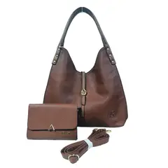 ARDILLA - Cartera de cuero PU, 2 piezas roja Cd1162