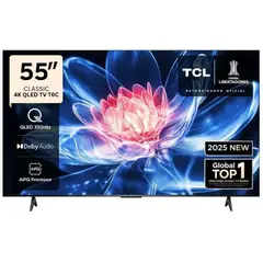 TCL - TELEVISOR QLED 55" Smart TV Ultra HD 4K Año 2025 55T6C
