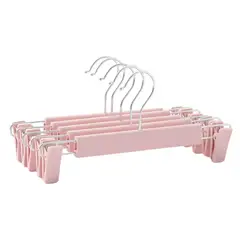 GENERICO - PACK X 5 COLGADOR ROPA CLIP MATE PERCHA PANTALON FALDA