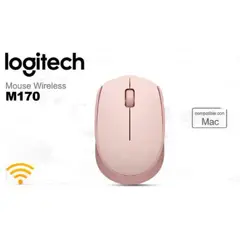 LOGITECH - Mouse M170 Inalámbrico- Rosa