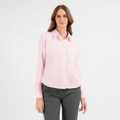 TEILOR - BLUSA DE VESTIR BOTON ESCONDIDO MUJER