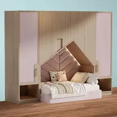 GENERICO - Camarote Infantil Florencia + Cabecera + Estante 1.5 plz