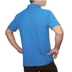 GENERICO - POLO CUELLO CAMISERO MANGA CORTA TURQUESA