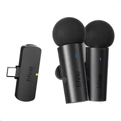 FIFINE - Micrófono Lavalier M8 Wireless Type C Omnidireccional
