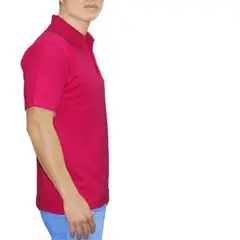 GENERICO - POLO CUELLO CAMISERO MANGA CORTA FUCSIA