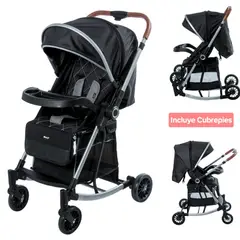 EBABY - Coche Mecedor para Bebe Mango Reversible Negro