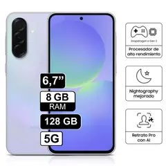 SAMSUNG - Celular Libre Galaxy A36 67 128GB 8GB RAM Violeta