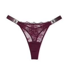 VICTORIA'S SECRET - Calzon Panty Con Encaje Tira Brillante Victorias secret