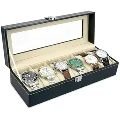 OEM - Organizador de Relojes 6 Compartimientos Portarelojes Exhibidor