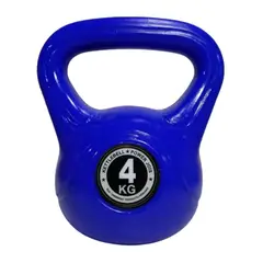 GENERICO - Pesa Rusa o Kettlebell Deporte - 4 kg pvc color Azul