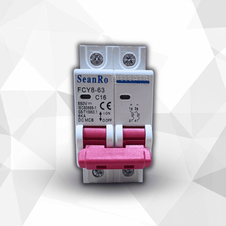 INTERRUPTOR TEMOMAGNÉTICO DC 550V 16A