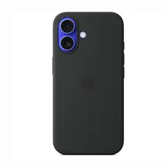 CASE - De Silicona Para Iphone 16 Pro - Negro