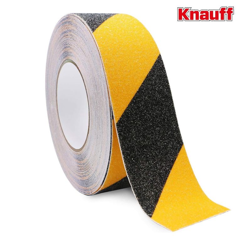 Cinta 20 mt Antiderrapante Antideslizante Negro / Amarillo 50mm