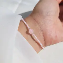 INTUERI - Pulsera Bella Cuarzo Rosa