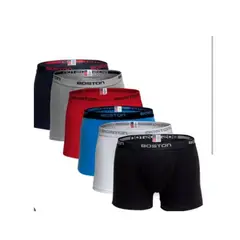 BOSTON - Pack X6 Boxer Corto Multicolor - Ropa Interior