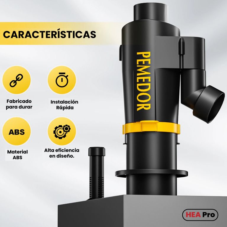 COLECTOR DE POLVO CICLONICO 2"- 50 mm DOBLE FILTRO