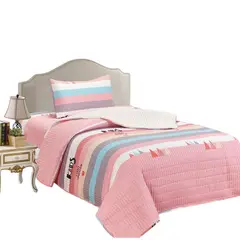 CASATEX - Set Cubrecama Delgado Tela con Reverso Cordero 1.5 Plz-C08