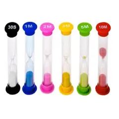 GENERICO - Pack x 6 relojes de arena