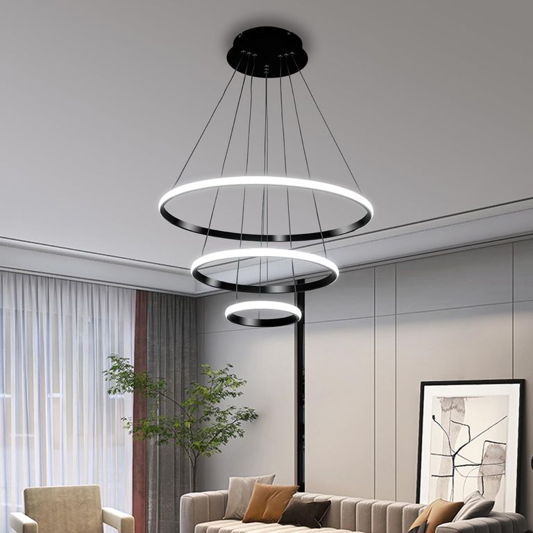 Lámpara Colgante Harmony Black Luz Cálida+Blanca+Intermedia