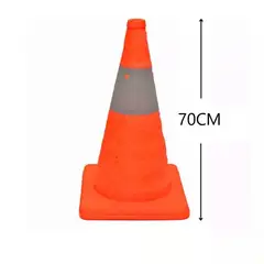 GENERICO - Cono Rebatible 70 cm de Seguridad Vial