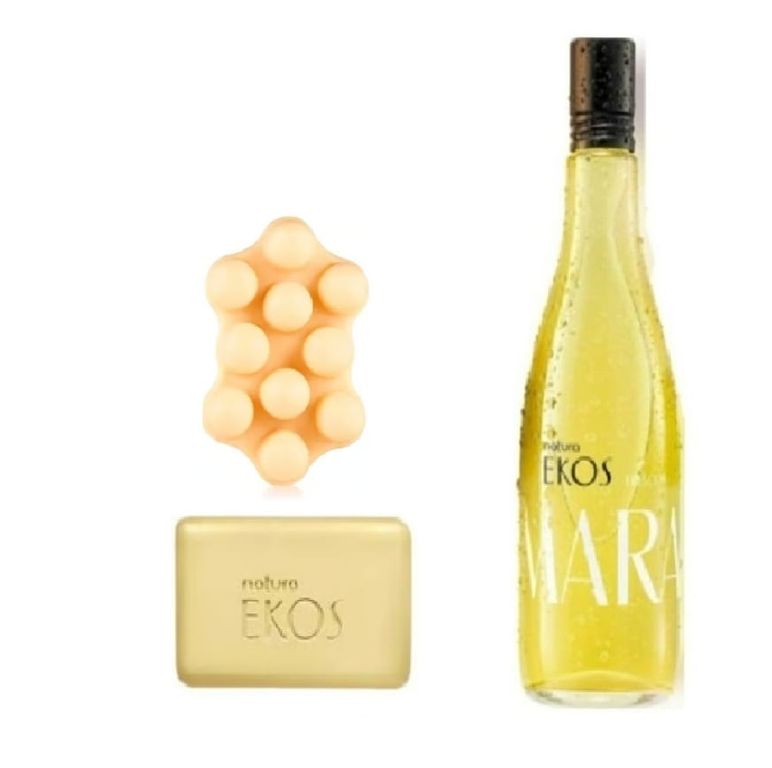 Ekos maracuya frescor 150ml y jabones masajeador y cremoso