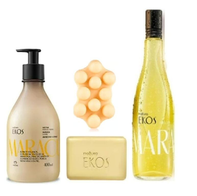 Ekos maracuya frescor 150ml + 2 jabones + nectar 400ml